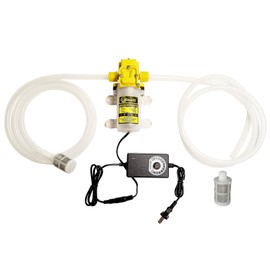 BOZHENYULEI Modern Yellow Plastic Liquid Transfer Pump, 80W Self Priming Wine Pump, 4L/min Flow Rate, 240V, 1.2 lbs, 23.6 x 3.8 x 6.3 inches