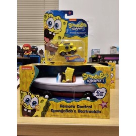 Nickelodeon, Hot Wheels Spongebob Squarepants Remote Control Boatmobile & Hot Wheels Character Car Combo