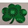 6 PreCut Quilting Quilt Applique Iron On Shamrocks St Patrick's
