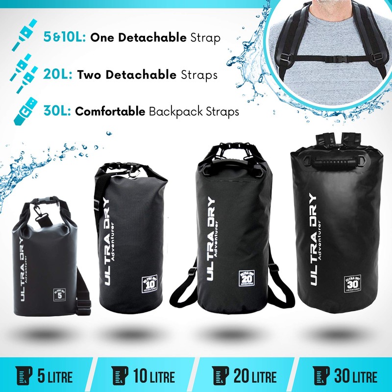 Premium Waterproof Bag, Sack with phone dry bag and long