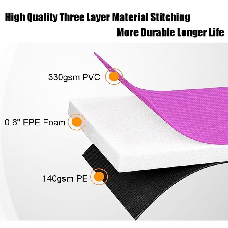LANGXUN 10ft 12ft 14ft 16ft Trampoline Pad, Universal Trampoline Repalcement