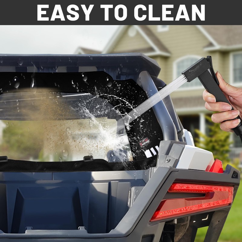 StarknightMT RZR Pro XP Soft Rear Windshield Compatible with 2020-2025