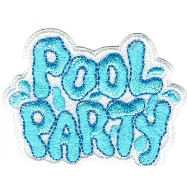 Girl Boy Cub POOL PARTY Water swimming Fun Patches Crests