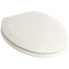 PlumbTech 114-00 Deluxe Molded Wood Elongated Toilet Seat with Adjustable