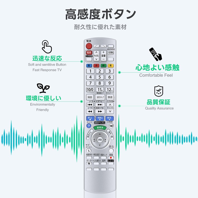 Recorder Remote Control EUR7658Y20 for Panasonic Panasonic Remote Control DIGA