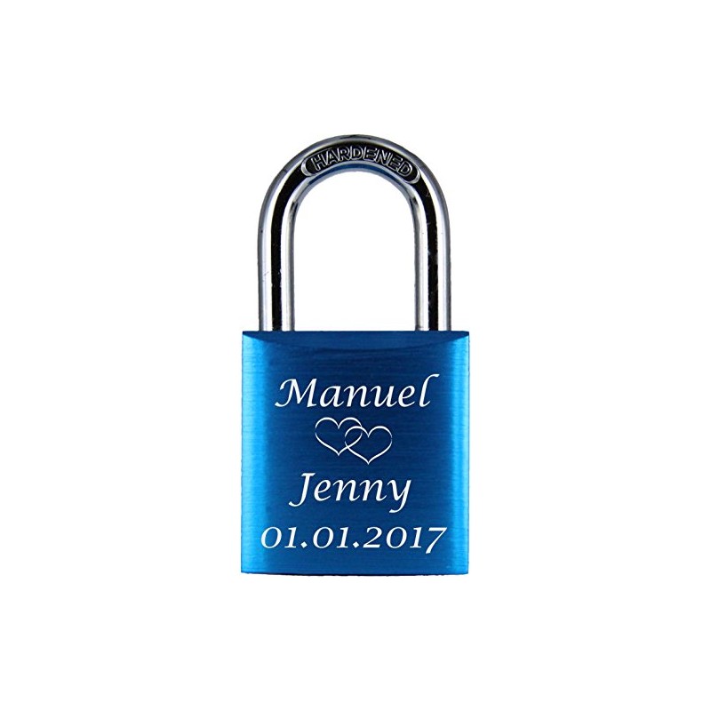 LoveGoals Engraved Love Padlock, Ideal Gift for Lovers and Couples,