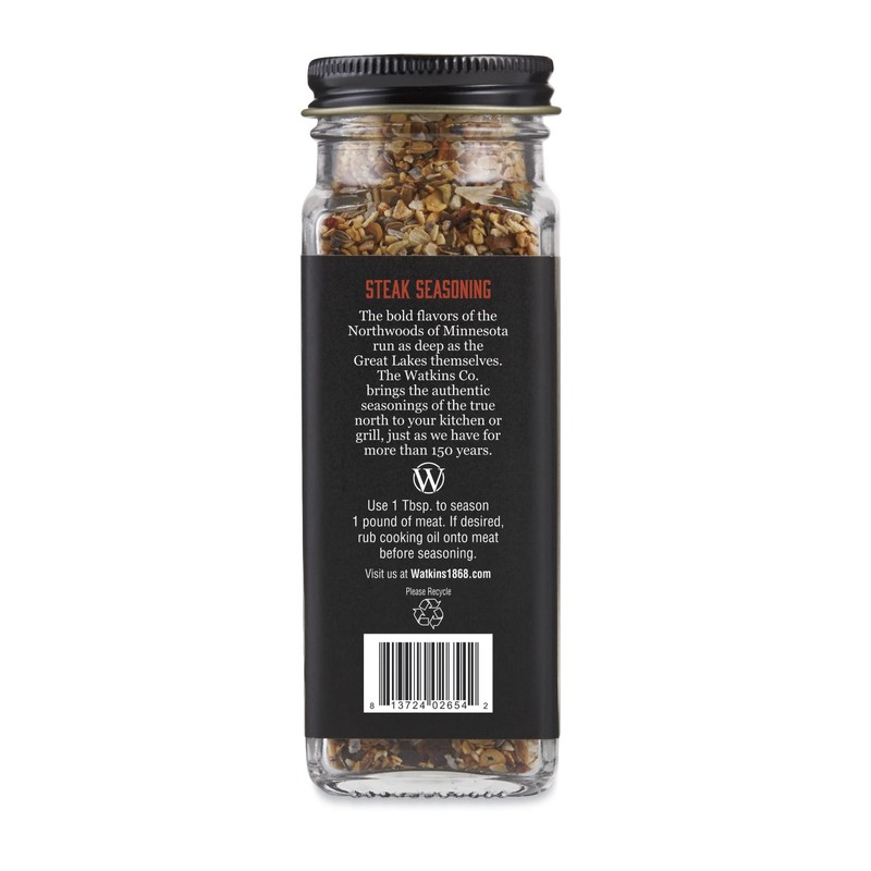 Watkins Organic Grilling Steak Seasoning, 3.5 Oz, 3-Pack