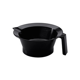 Comair 3011695 colouring bowl with rubber ring plus handle, black