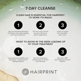 Hairprint Restaurador de color verdadero en marrón oscuro | Patentado para restaurar el cabello gris | Repone el pigmento natural | Agrega cuerpo, fuerza y textura | Tratamiento en casa | Sin tintes