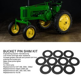 50mm Bucket Pin Shim Kit, Replacement for CAT 308, ZX85, Vio 80, Prevents Dirty, Extends Greasing Intervals