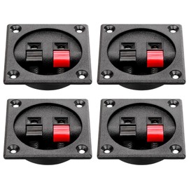 5PCS Speaker Box Terminal Cup, Spring Square Subwoofer Box Terminal Binding Post Connector for DIY Home Car Speaker & Sub-woofer