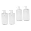 FOMIYES 2sets Travel-Sized 600ml Refillable Toiletries Bottle Pump Perfect for