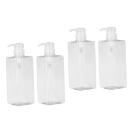 FOMIYES 2sets Travel-Sized 600ml Refillable Toiletries Bottle Pump Perfect for Home Hotel Gym (Shampoo Bootle) 2pcs*2