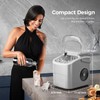 Electactic Ice Makers Countertop,26Lbs/24H,9 Cubes in 6 Mins,Portable Ice Maker