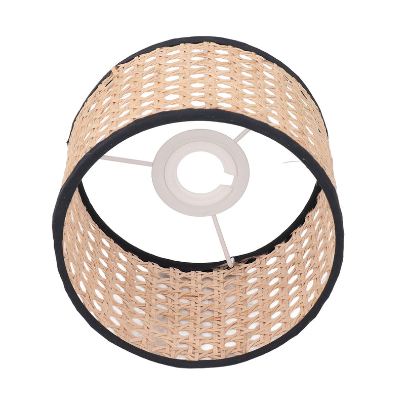 Rattan Lamp Shade Universal Rattan Woven Lampshade Lamp Cover for