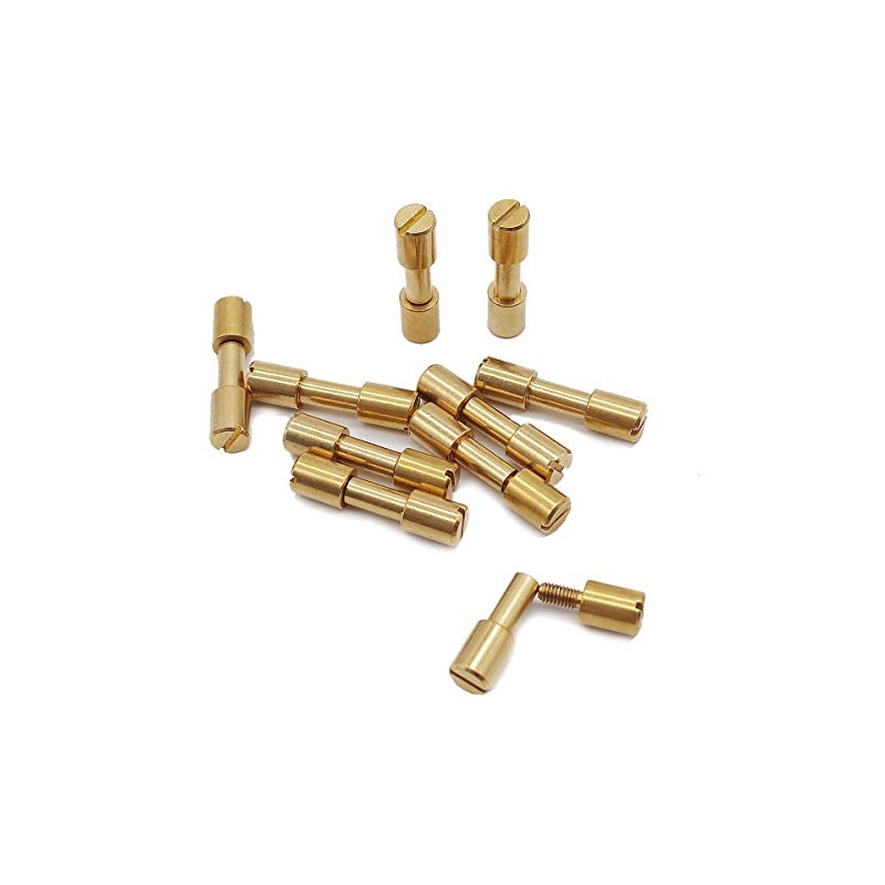10 sets of brass bracket bolt fasteners tactical lock rivets,