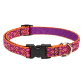 LupinePet Originals 3/4" Alpen Glow 9-14" Adjustable Collar for Small Dogs