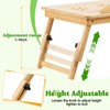 Bamboo Laptop Desk, Adjustable Foldable Bed Tray Table for Bed,