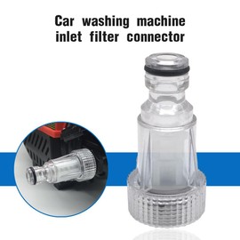 Pressure Washer Gun Adapter, 2 Pcs, Pressure Washer Inlet Filter, Hose Tap Connector, Washer Inlet Filter, 3/4 Inch Garden Hose Connector, High Pressure Washer Hose Tap Connector, for Garden Home