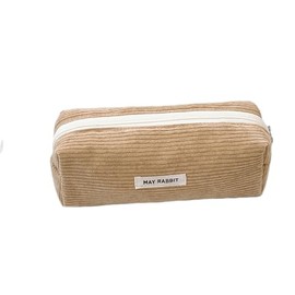 PEILINZE Pencil Case, Pencil Case, Stationery Bag, Makeup Bag, Corduroy Pen Bag, Pencil Organiser, Stationery Bag for School, Office, BG, Casual