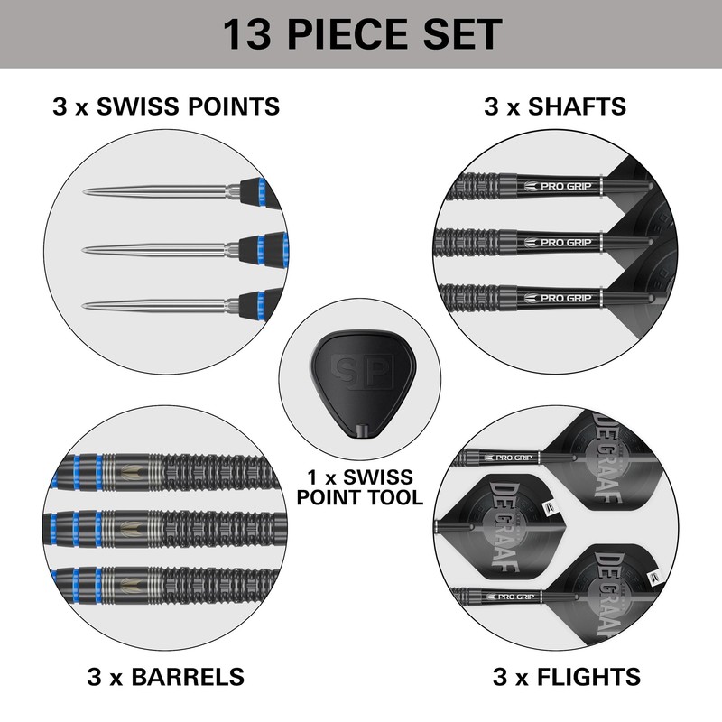TARGET Darts Jeffrey de Graaf Gen 1 Steel Tip Swiss