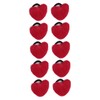 10pcs Wrist Pin Cushion Soft Elastic Heart Shaped Wearable Needle