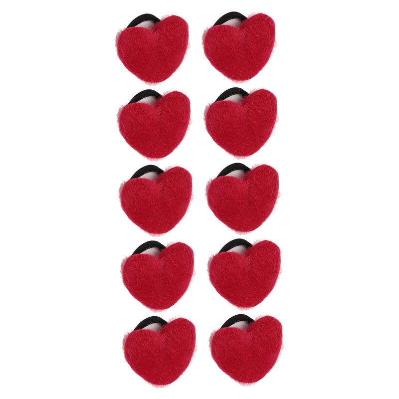 10pcs Wrist Pin Cushion Soft Elastic Heart Shaped Wearable Needle