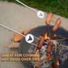 Begatter Heavy Duty Hot Dog Roasting Sticks for Campfire, Extendable