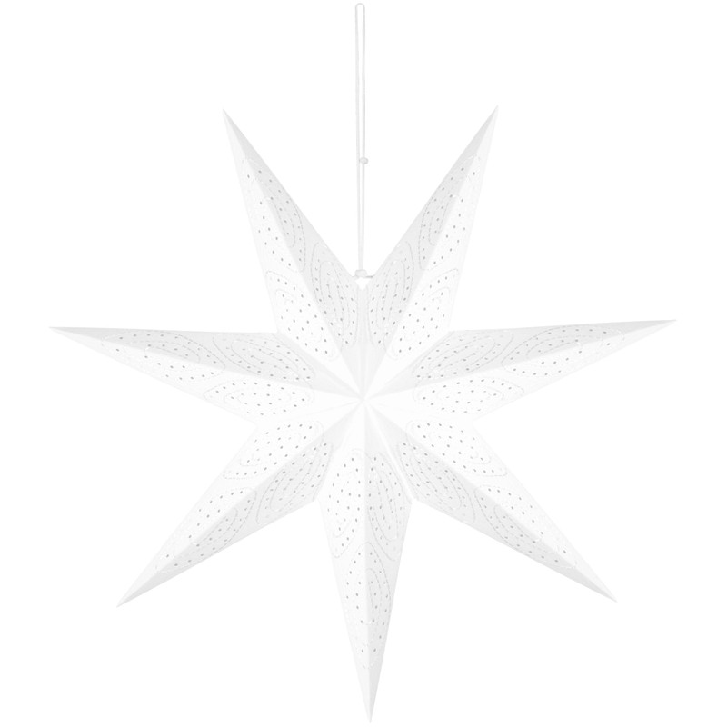 BRUBAKER 60 cm Paper Christmas Star for Hanging - Window