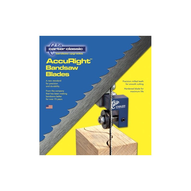 Carter Products 25010504 1/4-Inch-by-105-Inch AccuRight Bandsaw Blade