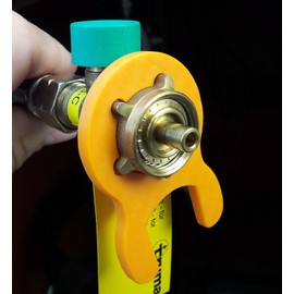 Gas Key for Patio Heater, Gas Heater, Gas Cannon, Heater, Gas Grill, Motorhome, Caravan, Camping, Pressure Regulator, Pressure Regulator (Union Nut 5 Wings, Orange, 2)