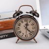 QANYEGN Retro Twin Bell Alarm Clock, Vintage Analog Alarm Clock,