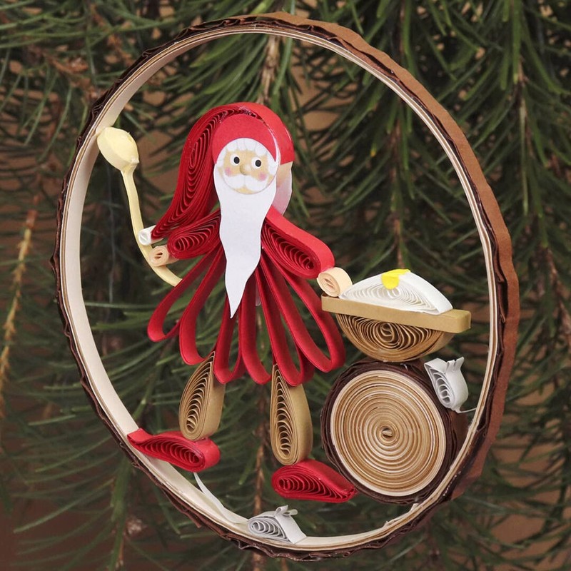 Karen Marie Klip - Gnome Family Quilling Kit - Red,