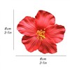1Pc Red 8 cm Hawaiian Flower Hair Clip for Women