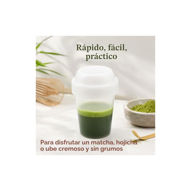 1 mini coctelera Matcha de 20 ml para Matcha, Hojicha