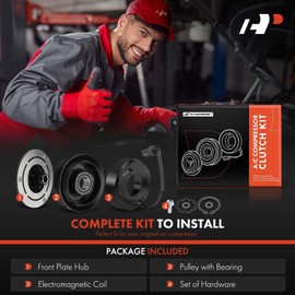 A-Premium Air Conditioner AC Compressor Clutch Kit Compatible with Dodge Charger 2006-2010, Magnum 2006-2008 & Chrysler 300 2006-2010, 2.7L
