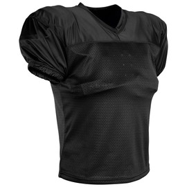 Champro Boys' Preseason Practice Mesh Youth Football Jersey, Black, X-Large