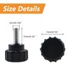 MOROBOR Thumb Screw 20pcs M4x10mm Carbon Steel Thread Knurled Thumb