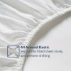 Henza.Q White Queen Sheets Set - 4 PC Hotel Luxury