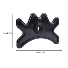 Plastic Pool Billiard Cue Bridge Head, Portable Stick Bridge Plug in Accessories for Pool Table (Black)