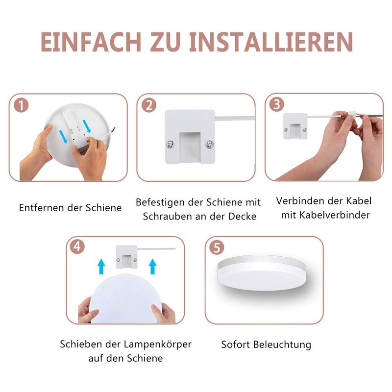 SUNZOS LED Ceiling Light For Living Room, Bedroom, Kitchen, Hallway,