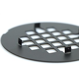 Black Shower Drain Cover -Replacement Cover- Compatible with Multiple Shower Drain Pipes - Effectively Filters Out Hair and Garbage - Easy to Install and Keeps Floor Drain Smooth