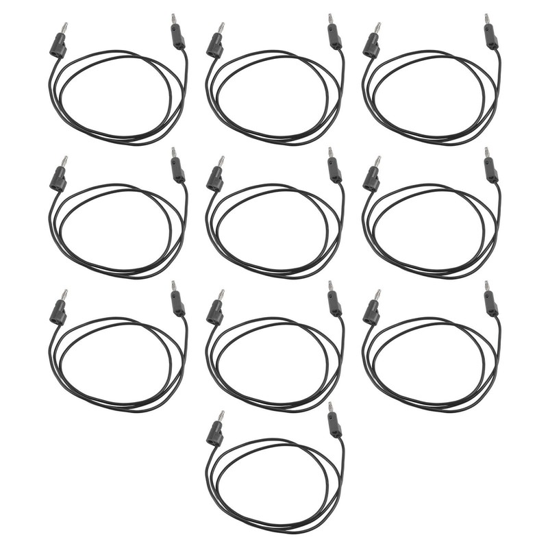 10 Set Banana Plug Test Leads Male to Male Brass