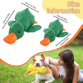 YeahBoom Anti-Stress Duck Dog, Dog Toy Duck, Squeaky Toy, Dog Cuddly Toy, Indestructible Cuddly Toy for Dogs, Dog Toys for Small, Medium, Large Dogs