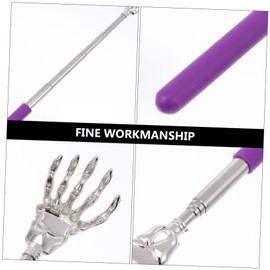 ORFOFE Telescopic Back Scratcher Stainless Steel Claw Assorted Color Portable Itch Relief Tool for Daily Use and Travel present for Parents and Pregnant Random Color