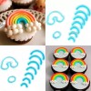Dessert Gift Set 9 Cortadores Arcoiris Nube Rainbow Molde Fondant