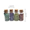 15Pcs Mini Wishing Bottles Chip Stone Set Crystal Tumbled Reiki