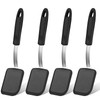 Gejoy 4 Pcs Silicone Cookie Spatula Turner Mini Brownie Spatula