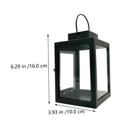 NOLITOY 1pc Vintage Wind Lamp Candleholder Decorative Hanging Scene Ornament Retro Style Indoor Outdoor Lantern for Home Decor Elegant Atmosphere Enhancer Compact Design for Easy