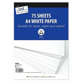 A4 White Printing Copy Paper Stationary 80gsm, 75 Sheets